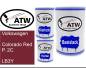 Preview: Volkswagen, Colorado Red P. 2C, LB3Y: 500ml Lackdose + 500ml Klarlack + 250ml Härter - Set, von ATW Autoteile West.